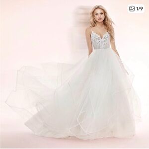 Hayley Paige Occasions White Wedding Dress
